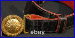 WWII Imperial Japanese Army IJA Officers Dress Uniform Leather Belt & Buckle
