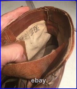 WWII Imperial Japanese Army Medical Officer's Lace-Up Boots, Rare Collectible