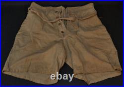 WWII Imperial Japanese Army Navy Tropical Combat Shorts with Tie Well Marked