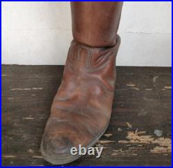 WWII Imperial Japanese Army Riding Boots / NCO Cavalry Leather Boots Japan
