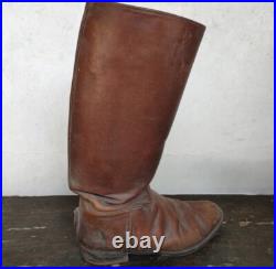 WWII Imperial Japanese Army Riding Boots / NCO Cavalry Leather Boots Japan