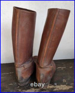 WWII Imperial Japanese Army Riding Boots / NCO Cavalry Leather Boots Japan