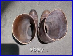 WWII Imperial Japanese Army Riding Boots / NCO Cavalry Leather Boots Japan