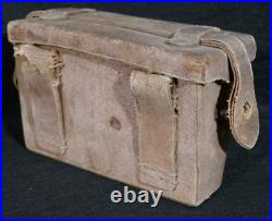 WWII Imperial Japanese Army Rubberize Arisaka Type 99 Ammunition Pouch Late-War