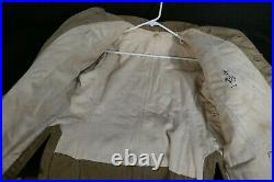 WWII Imperial Japanese Army Sergeant Major Uniform Coat Named / Marked Orig