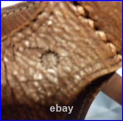 WWII Imperial Japanese Army Standard Bearer Leather Belt Authentic WWII Imperial Japanese Army Standard Bearer Leather Belt Authentic