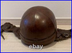 WWII Imperial Japanese Army Tank Crew Winter Leather Helmet with Star Marking
