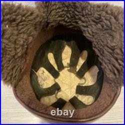 WWII Imperial Japanese Army Tank Crew Winter Leather Helmet with Star Marking