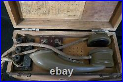 WWII Imperial Japanese Army Type 92 Field Phones Set & Leather Field Repair Case