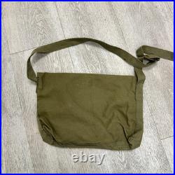 WWII Indochina French Army Side Bag Linen Mint Dated 1934