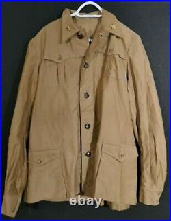 WWII Italian Army North Africa Bush / Syriana Jacket Large Size & Belt Fine Orig