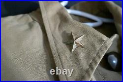 WWII Italian Army North Africa Bush / Syriana Jacket Large Size & Belt Fine Orig