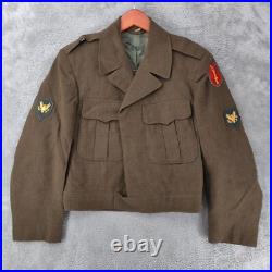 WWII Jacket US Army 63rd Infantry Division Enlisted Ike Wool Uniform 38 Small WWII Jacket US Army 63rd Infantry Division Enlisted Ike Wool Uniform 38 Small