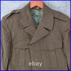 WWII Jacket US Army 63rd Infantry Division Enlisted Ike Wool Uniform 38 Small
