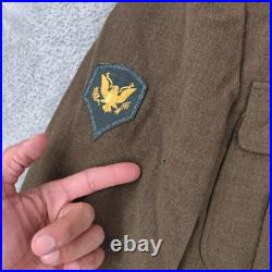 WWII Jacket US Army 63rd Infantry Division Enlisted Ike Wool Uniform 38 Small WWII Jacket US Army 63rd Infantry Division Enlisted Ike Wool Uniform 38 Small
