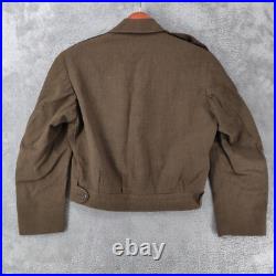 WWII Jacket US Army 63rd Infantry Division Enlisted Ike Wool Uniform 38 Small