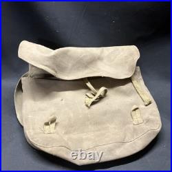 WWII Japanese Army Military Bag Backpack Canvas Vintage 1940s Original