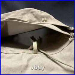 WWII Japanese Army Military Bag Backpack Canvas Vintage 1940s Original