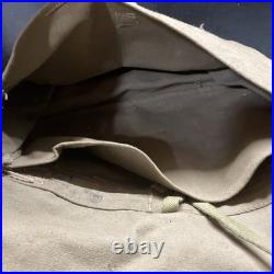 WWII Japanese Army Military Bag Backpack Canvas Vintage 1940s Original
