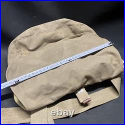 WWII Japanese Army Military Bag Backpack Canvas Vintage 1940s Original