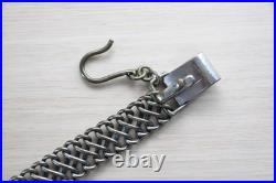WWII Japanese Army Officer Metal Chain Sword Hanger 14in Shin Gunto IJA P59 WWII Japanese Army Officer Metal Chain Sword Hanger 14in Shin Gunto IJA P59