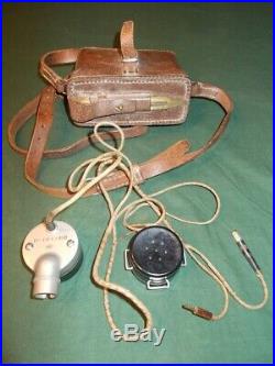 WWII Japanese Army Trench/Field Phone Head Set withProbe, Original Pouch withStrap