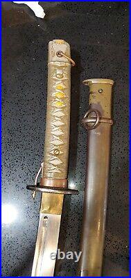 WWII Japanese Army officer's NCO sword WITH NAME TAG