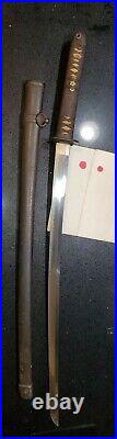 WWII Japanese Army officer's samurai sword shin gunto collectible with papers