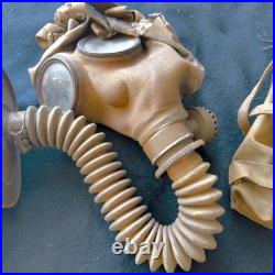 WWII Japanese Imperial Army Gas Mask with Canvas Bag and Named Owner Tag Japan