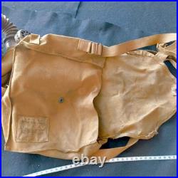 WWII Japanese Imperial Army Gas Mask with Canvas Bag and Named Owner Tag Japan
