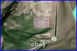 WWII Korea Military Issued Regulation Army Officer's Overcoat Wool Coat