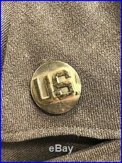 WWII Korea US Army 4th Infantry IV Ike WOOL Jacket Small 36S 8th INF Reg DUIs