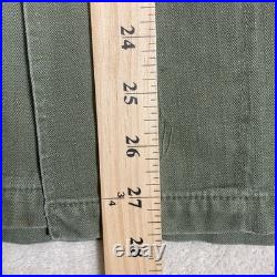 WWII Korea US Army P43 HBT Jacket Shirt Herringbone Twill Named 38R Stencil MSgt