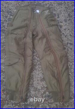 (WWII/Korean) U. S. Army Air Force Type A-11A Fur Lined Flight Pants Size 32