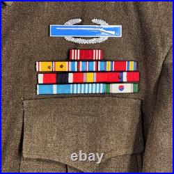 WWII-Korean War, US Army Ike Jacket & Cap (34R) Infantry Division, Corporal