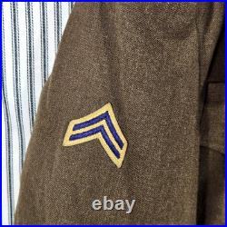 WWII-Korean War, US Army Ike Jacket & Cap (34R) Infantry Division, Corporal