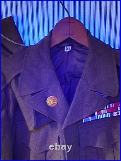 WWII-Korean War, US Army Ike Jacket & Cap (34R) Infantry Division, Corporal