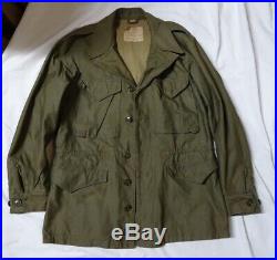 WWII M-1943 Field Jacket Pattern B 1944 Size 36R OD Green US Army Original