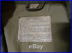 WWII M-1943 Field Jacket Pattern B 1944 Size 36R OD Green US Army Original