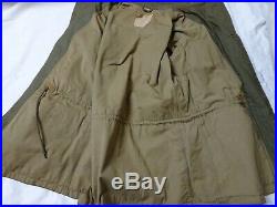 WWII M-1943 Field Jacket Pattern B 1944 Size 36R OD Green US Army Original