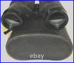 WWII M17 A1 7x50 US ARMY BINOCULARS! WITH NECK STRAP & LEATHER CASE! CLEAR VIEW