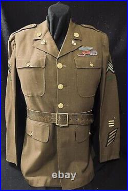 WWII M1926 Spec 8-31B NCO Service Coat 121st Infantry Georgia Army National Grd