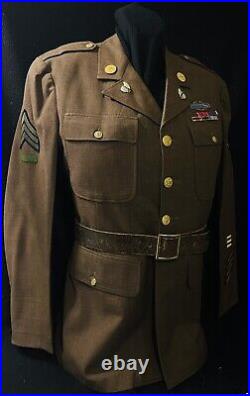 WWII M1926 Spec 8-31B NCO Service Coat 121st Infantry Georgia Army National Grd