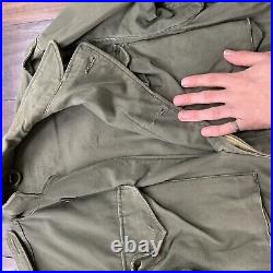 WWII M1943 Field Jacket Size 36R Army Green HBT WW2 Military Rare 40s Vintage
