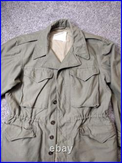 WWII M1943 Field Jacket Size 38R Army Green HBT WW2 Military Rare 1943