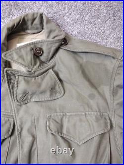 WWII M1943 Field Jacket Size 38R Army Green HBT WW2 Military Rare 1943