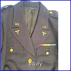WWII Military Army Nurse Corps Winter Uniform RARE Original NAMED Vintage