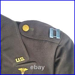WWII Military Army Nurse Corps Winter Uniform RARE Original NAMED Vintage