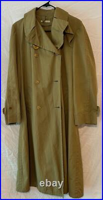 WWII Named US Army WAC Rain Coat
