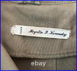 WWII Named US Army WAC Rain Coat